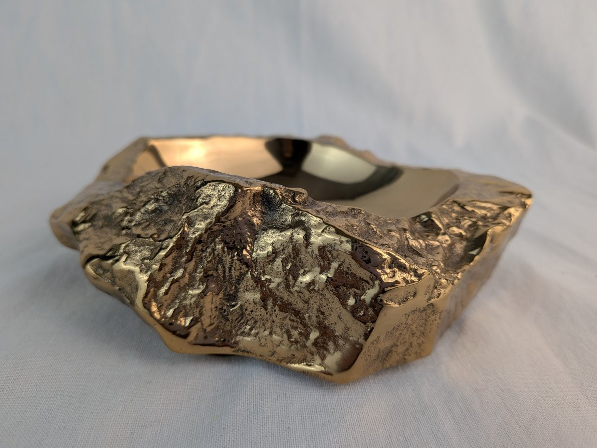 Monique Gerber Roc Model Gilt Bronze Trinket Tray -photo-6