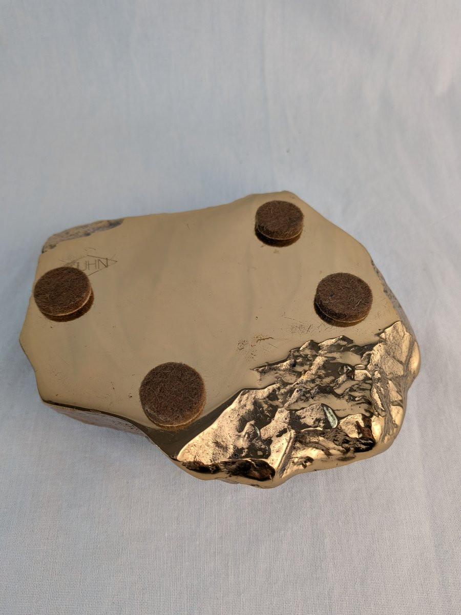 Monique Gerber Roc Model Gilt Bronze Trinket Tray -photo-7