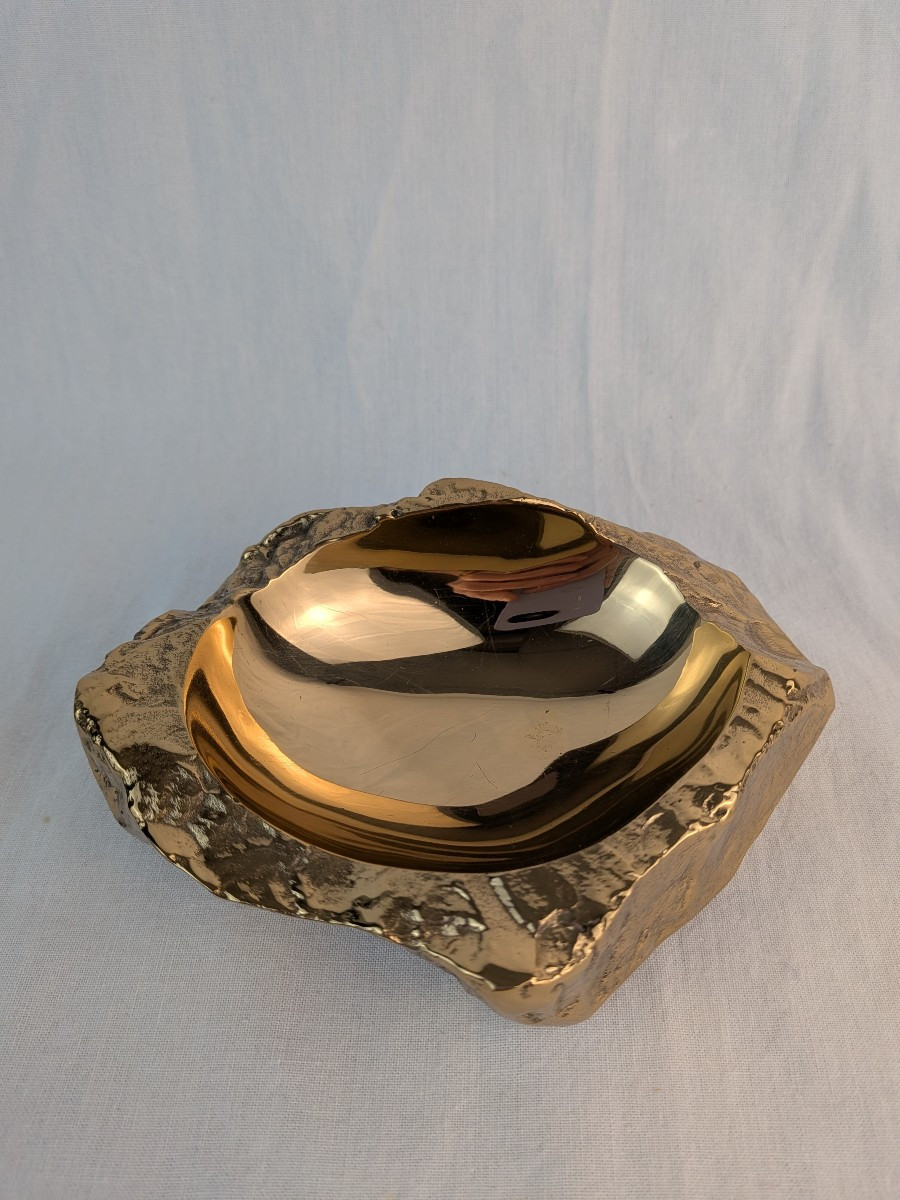 Monique Gerber Roc Model Gilt Bronze Trinket Tray 