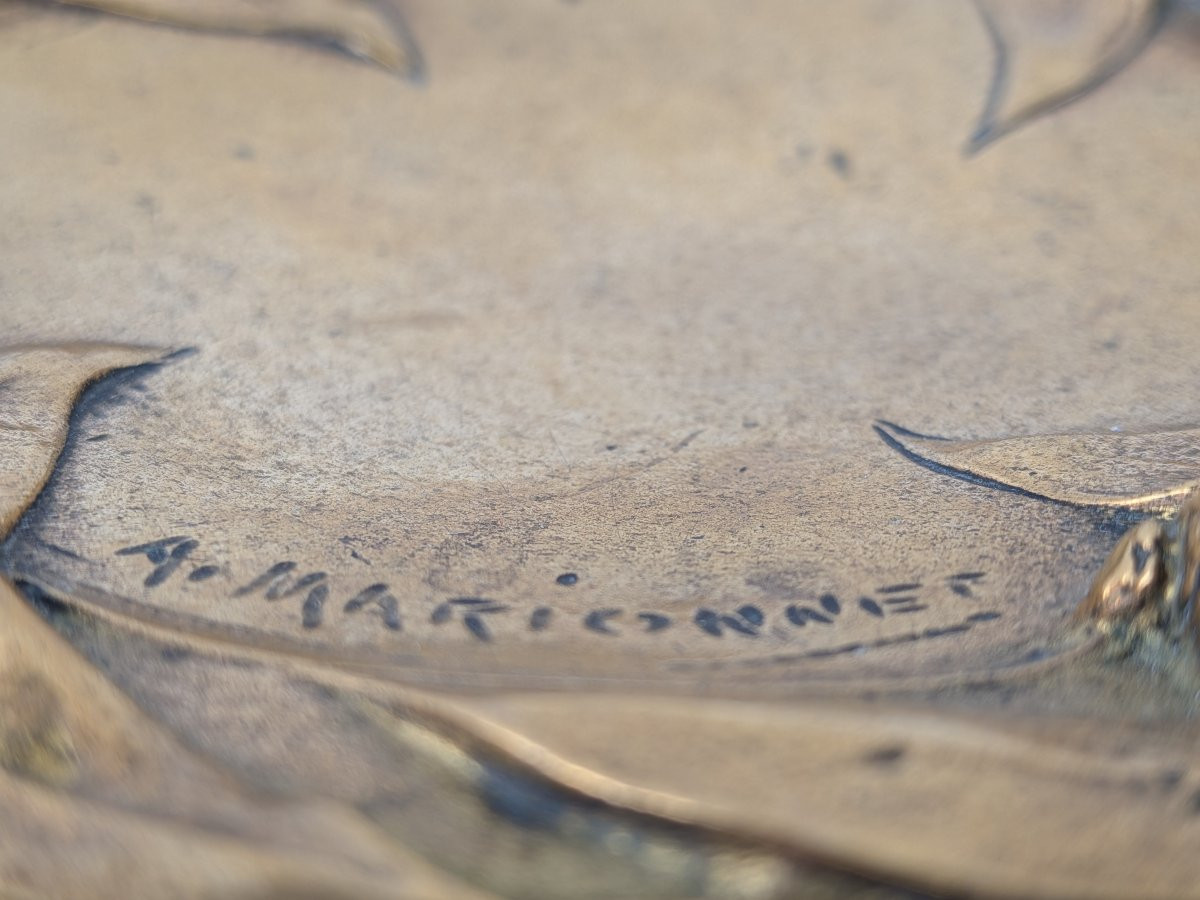 Vide poche en bronze Marionnet -photo-5