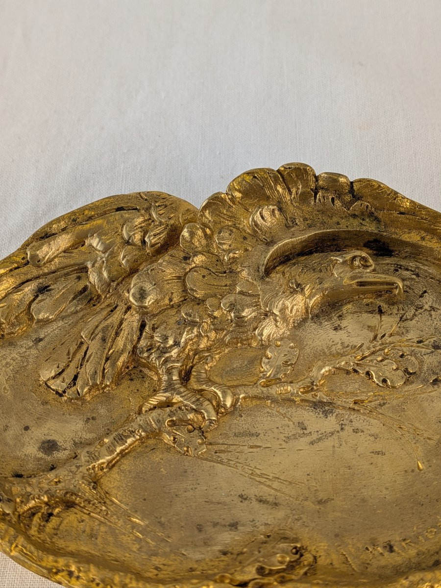 vide poche en bronze doré MARIONNET -photo-2