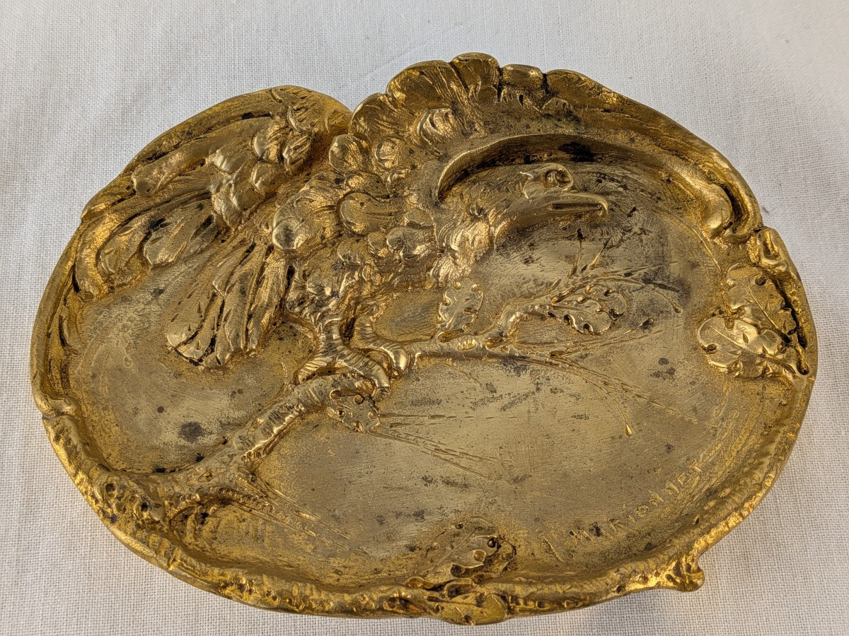 vide poche en bronze doré MARIONNET 