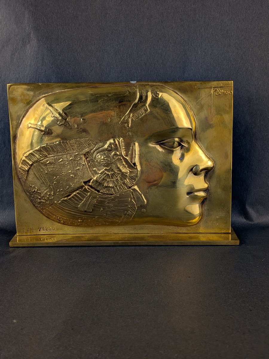 Sculpture Bronze Signed Yves Trémois -photo-3