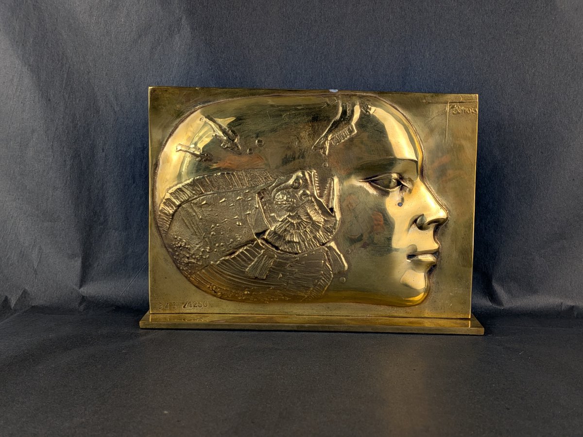 Sculpture Bronze Signed Yves Trémois -photo-3