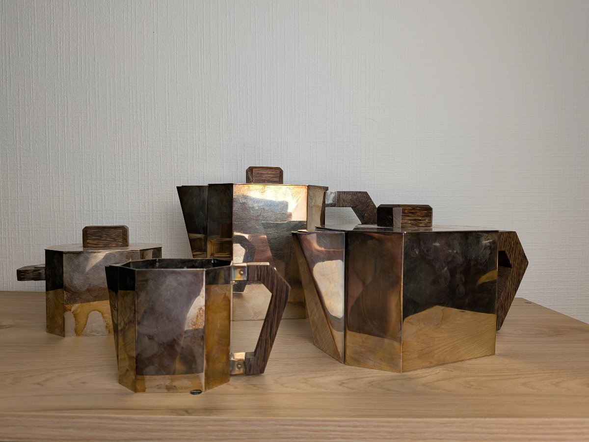 Service metal argenté Art Déco -photo-2