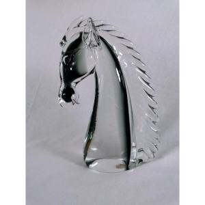 Tête de cheval en verre de Murano 