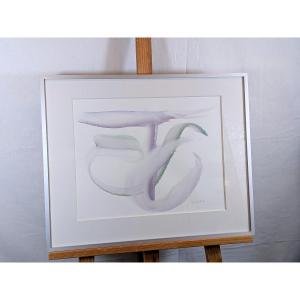 Watercolor Signature Illegible 