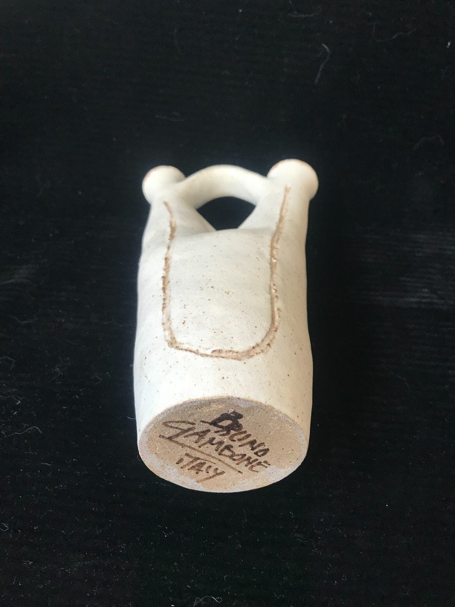 Ceramic Vase By Bruno Gambone, Pièce Unique, Handmade, Italie-photo-4