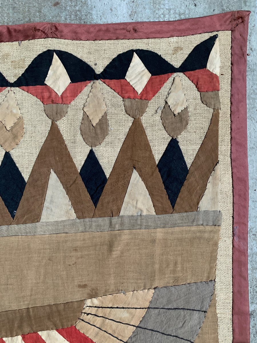 Wall Tapestry, In Great Condition, Made In Egypt, Early 1900s.-photo-1