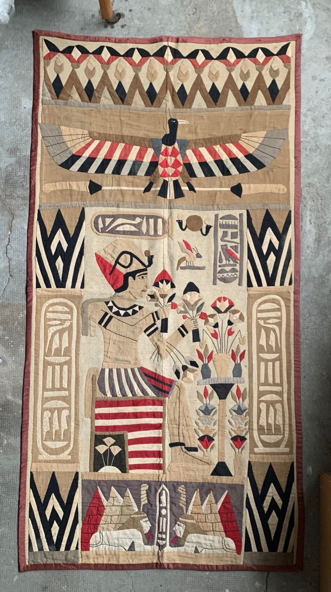 Wall Tapestry, In Great Condition, Made In Egypt, Early 1900s.