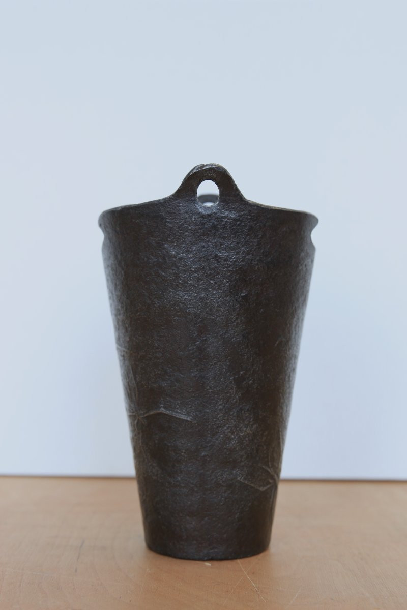 Cast Iron (steel) Ikebana Vase, Japan – Meiji Period (1868 – 1912)-photo-2