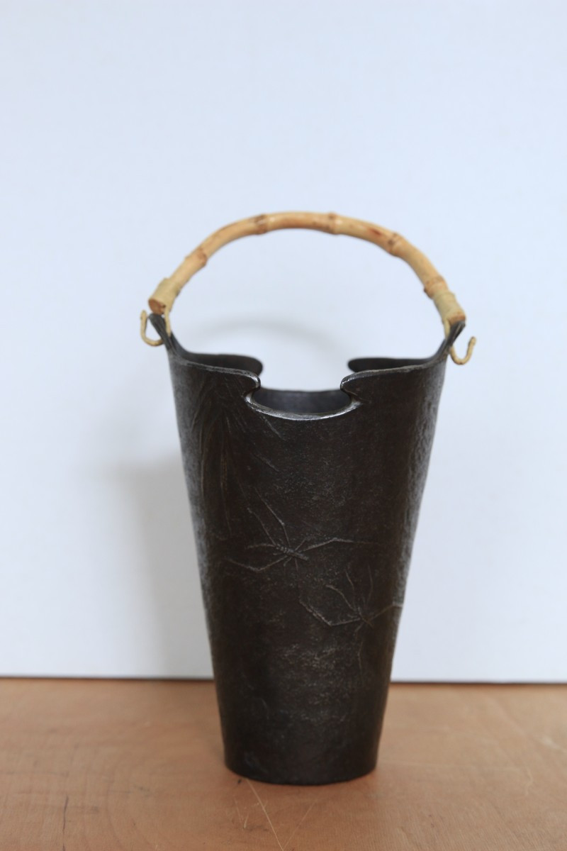 Cast Iron (steel) Ikebana Vase, Japan – Meiji Period (1868 – 1912)