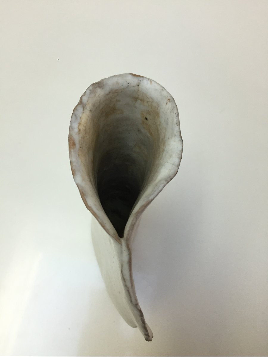 Vase en grès, forme libre, (pli) par Joost Maréchal (1911–1971), Belgique, années 1960-photo-5