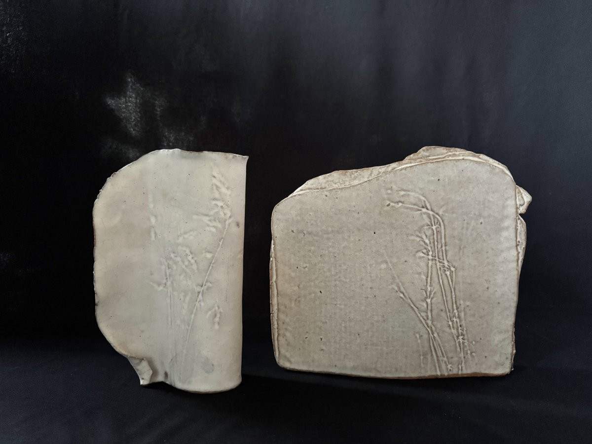 Vase en grès, forme libre, (pli) par Joost Maréchal (1911–1971), Belgique, années 1960-photo-7