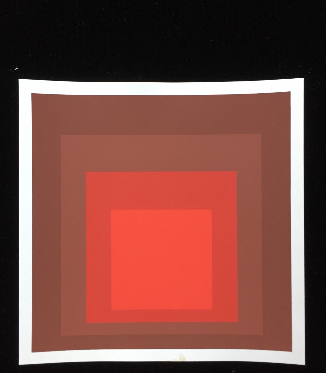 Albers, Josef,  Sérigraphie sur vélin - Homage to the Square : R-I d-5, 1969