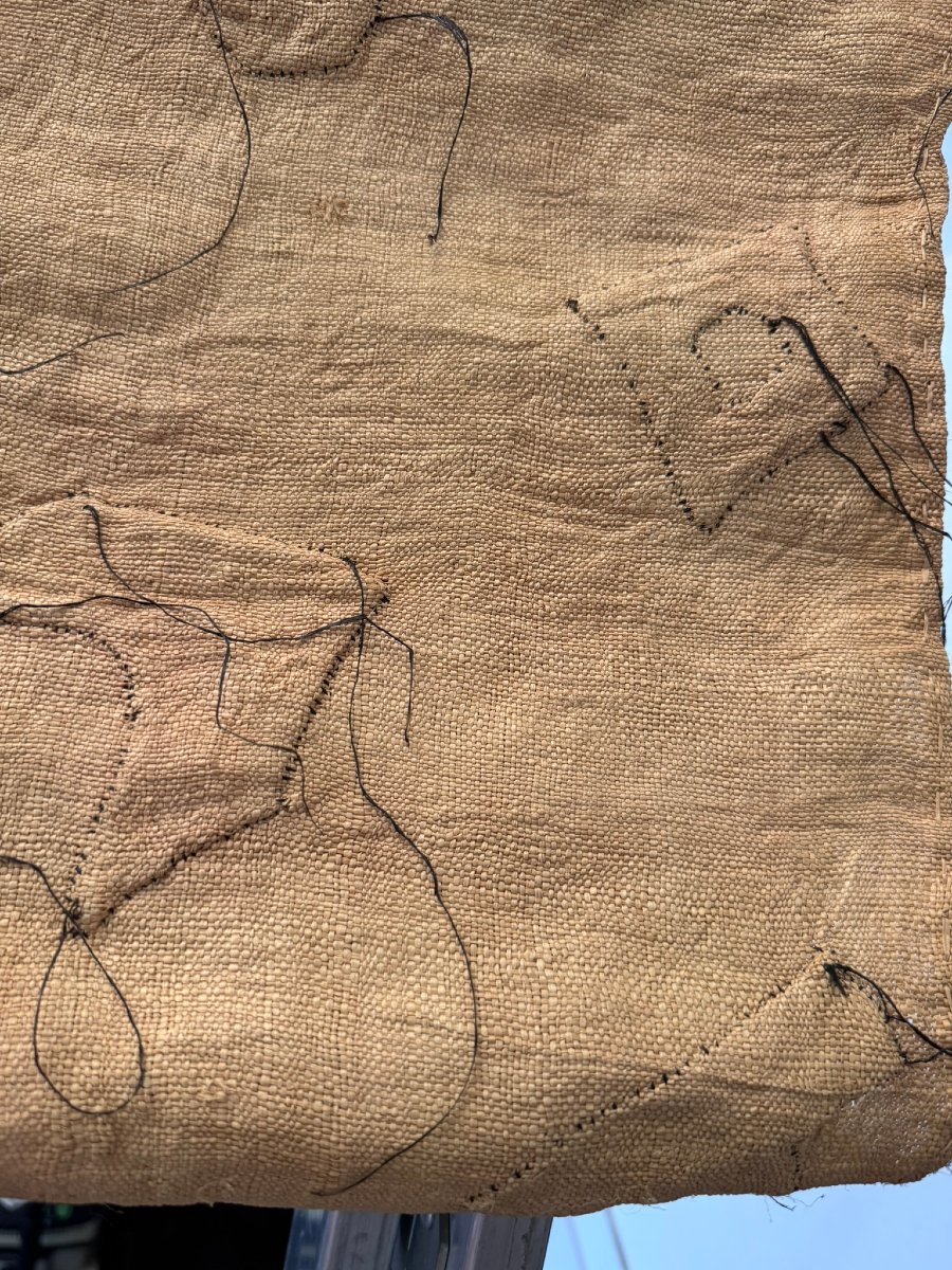 Pagne cérémoniel Kuba en raphia appliqué (Ntshak) — RD Congo, début-milieu XXe siècle-photo-4