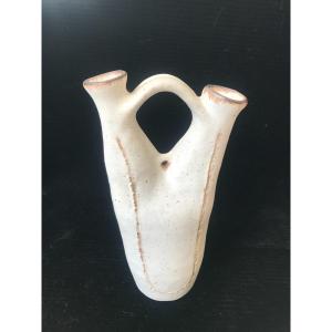 Vase En Céramique Par Bruno Gambone, Fait Main, Italie