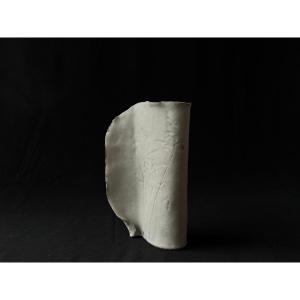 Vase en grès, forme libre, (pli) par Joost Maréchal (1911–1971), Belgique, années 1960