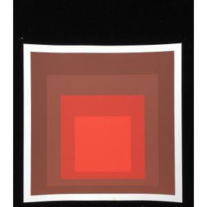Albers, Josef, Sérigraphie sur vélin - Homage to the Square : R-I d-5, 1969
