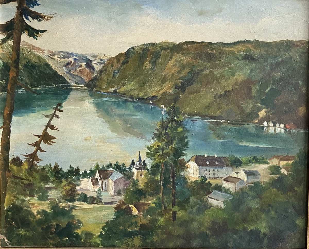 tableau Ulvik, Hardangerfjord, Norvège XXe siecle-photo-2