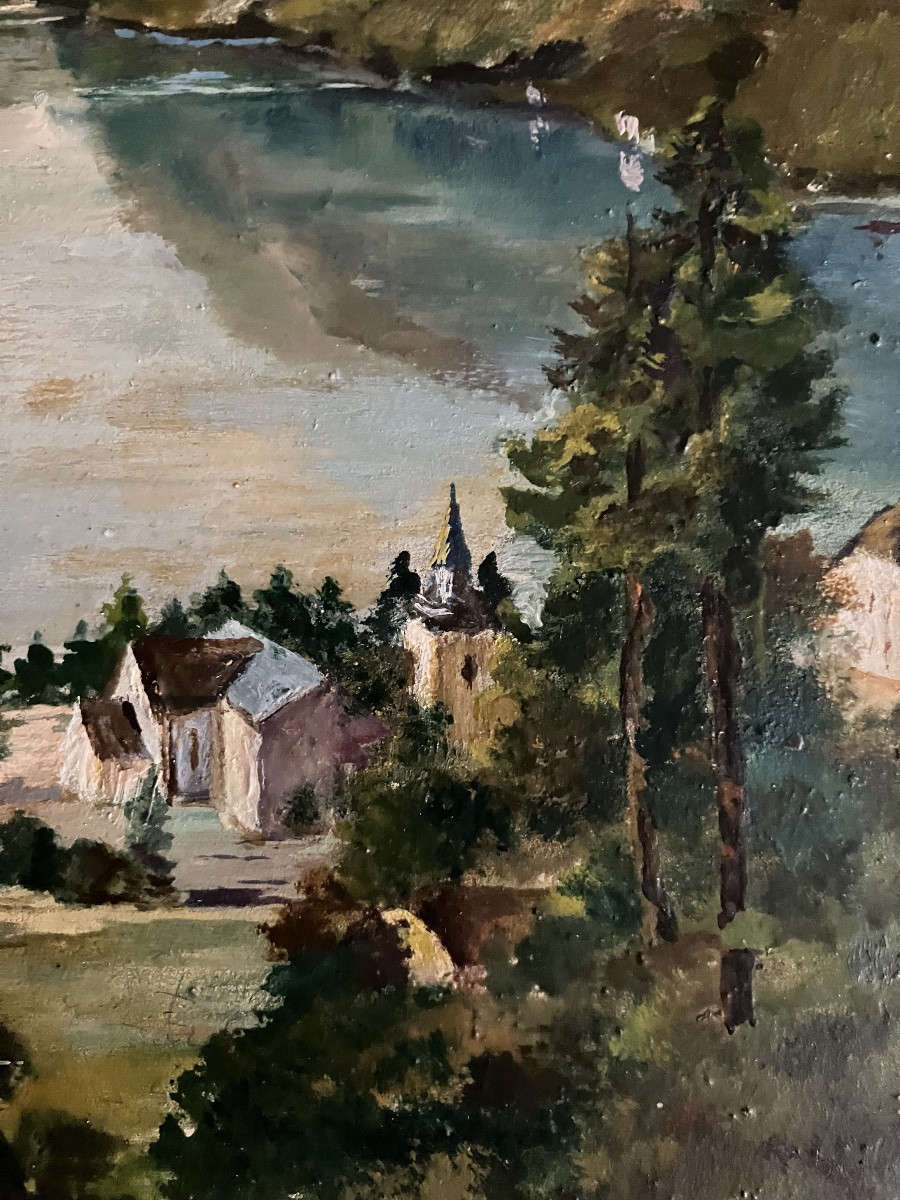tableau Ulvik, Hardangerfjord, Norvège XXe siecle-photo-2
