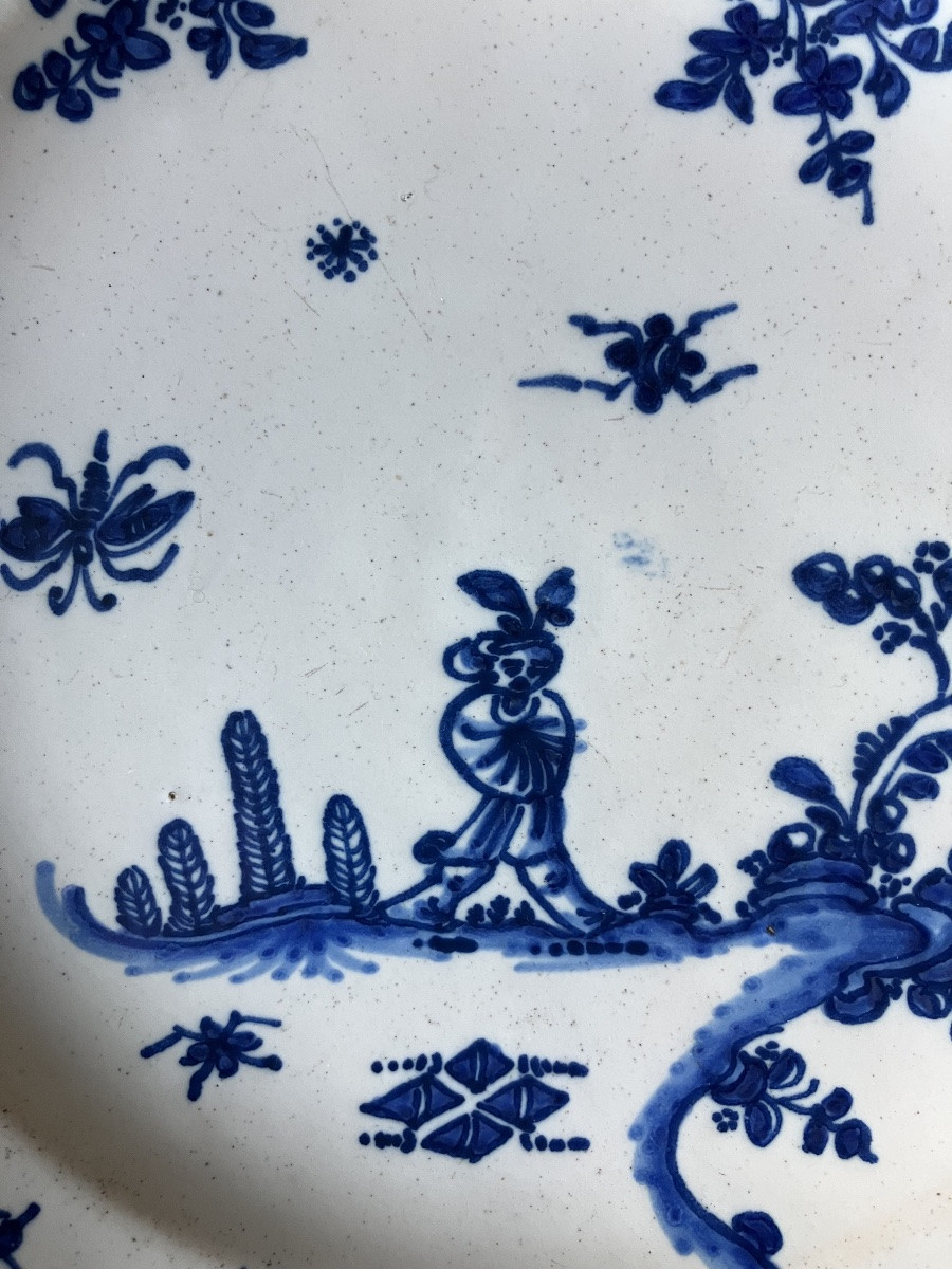 Alcora Earthenware Plate, 18th Century-photo-3