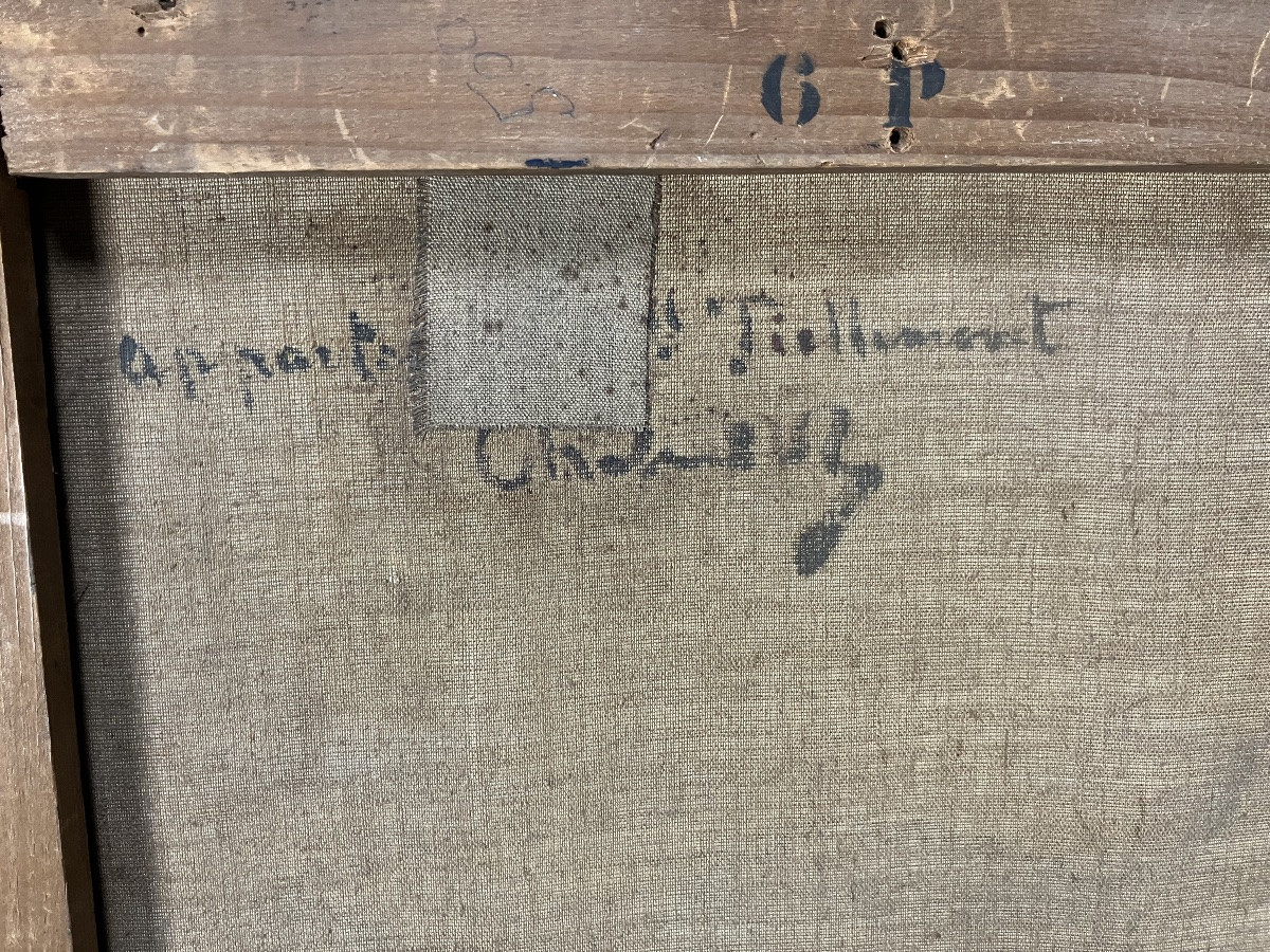 Tableau impressionniste. Pont Corneille à Rouen par Raymond de Chabaud La Tour (1865-1929)-photo-3