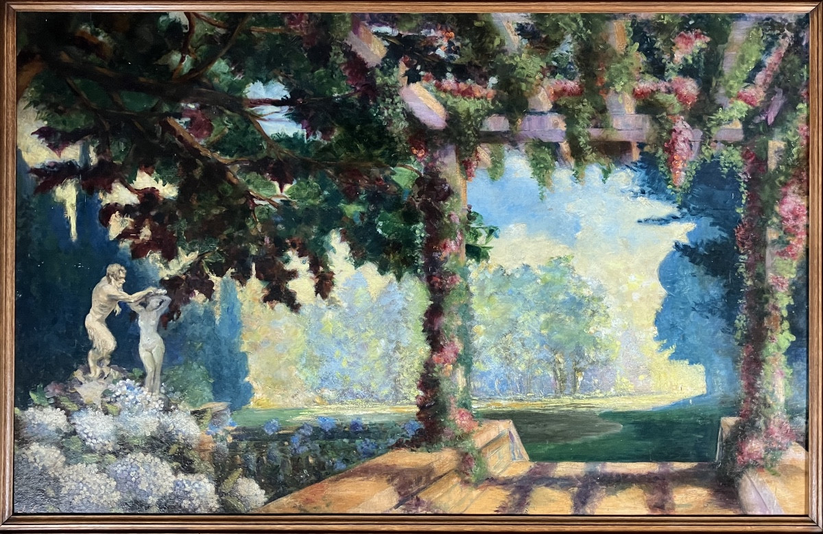Art Deco Garden Painting