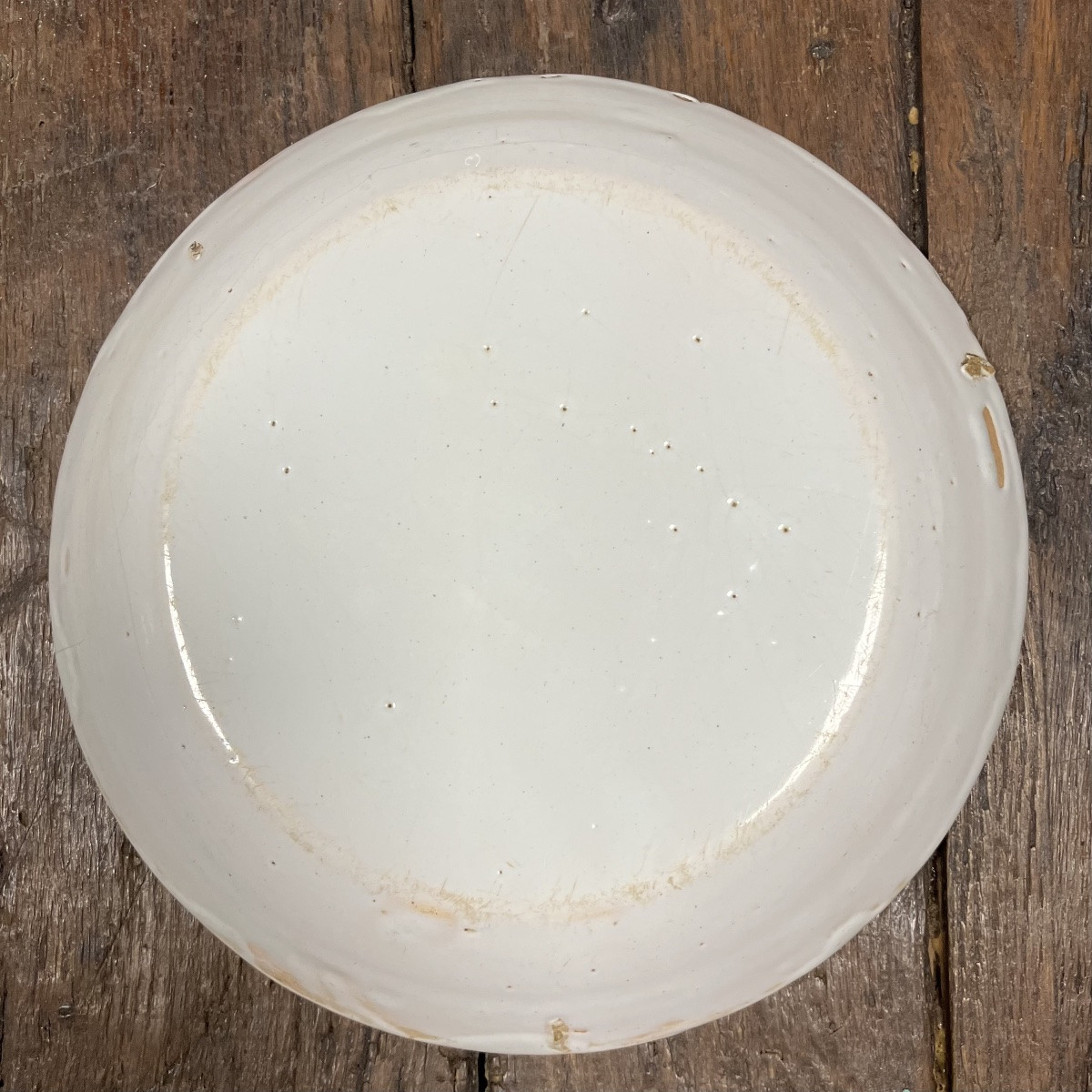  Pair Of Earthenware Plates From Saintes, Charente Maritime-photo-3