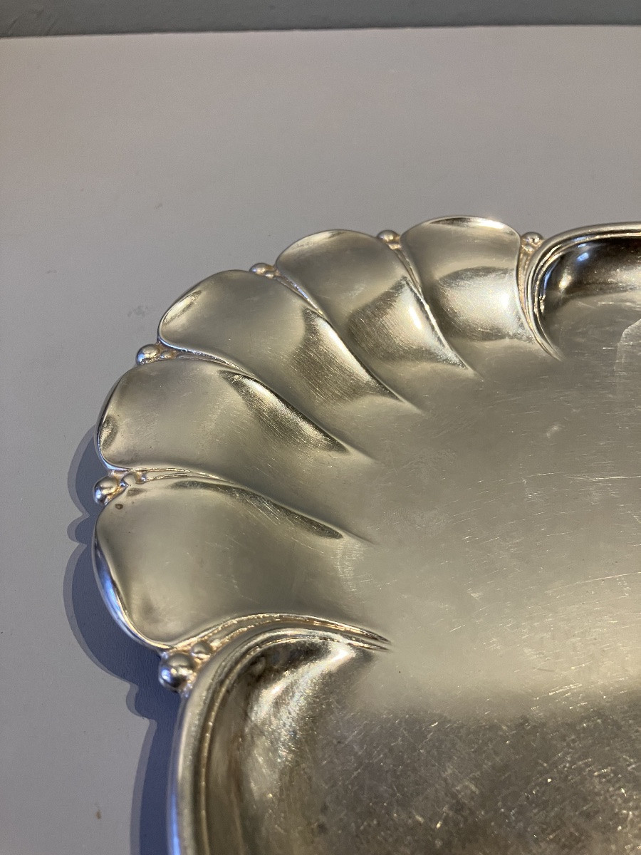 Plateau métal argenté Gallia Art Nouveau-photo-2