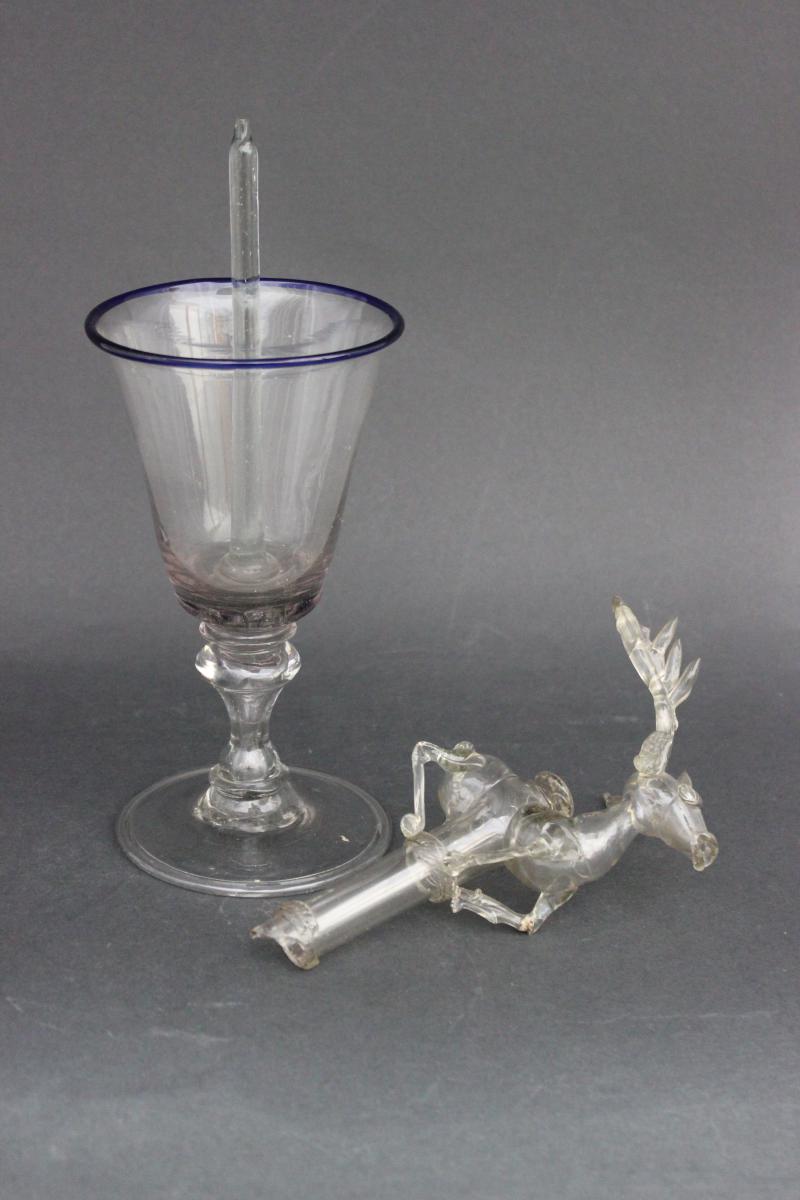 Verre de chasse Au Cerf "scherzgefäss" Allemagne Fin XVIIème-photo-2