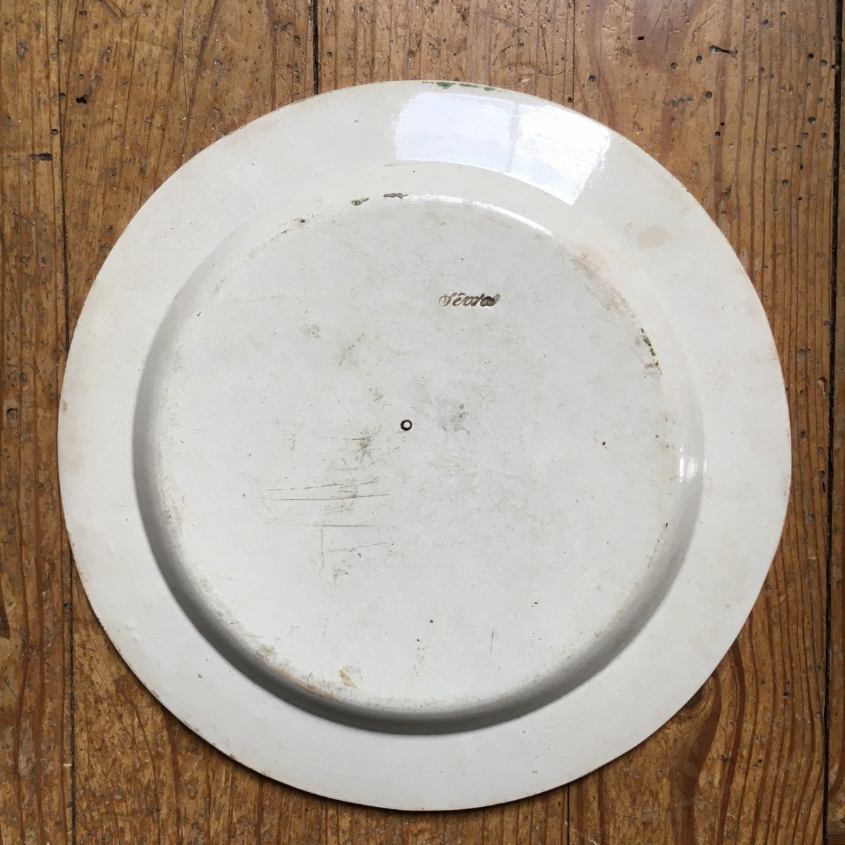 Fine De Sèvres Earthenware: Hussar Decor Plate-photo-2