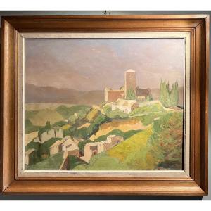 Mirmande (drôme) By Juliette Deshayes (1900-2001)