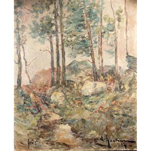 tableau par Hackman (1873-1965) Première moitié du XX eme siècle 