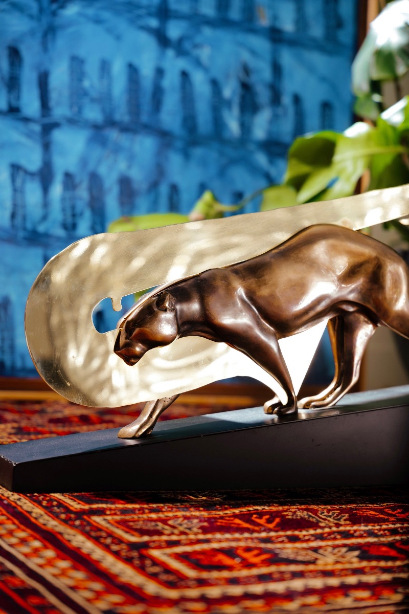 Fernandez Arman (1928-2005) - Sculpture, Jazzy Jaguar - 66 cm - Bronze, Metal - 2004-photo-3