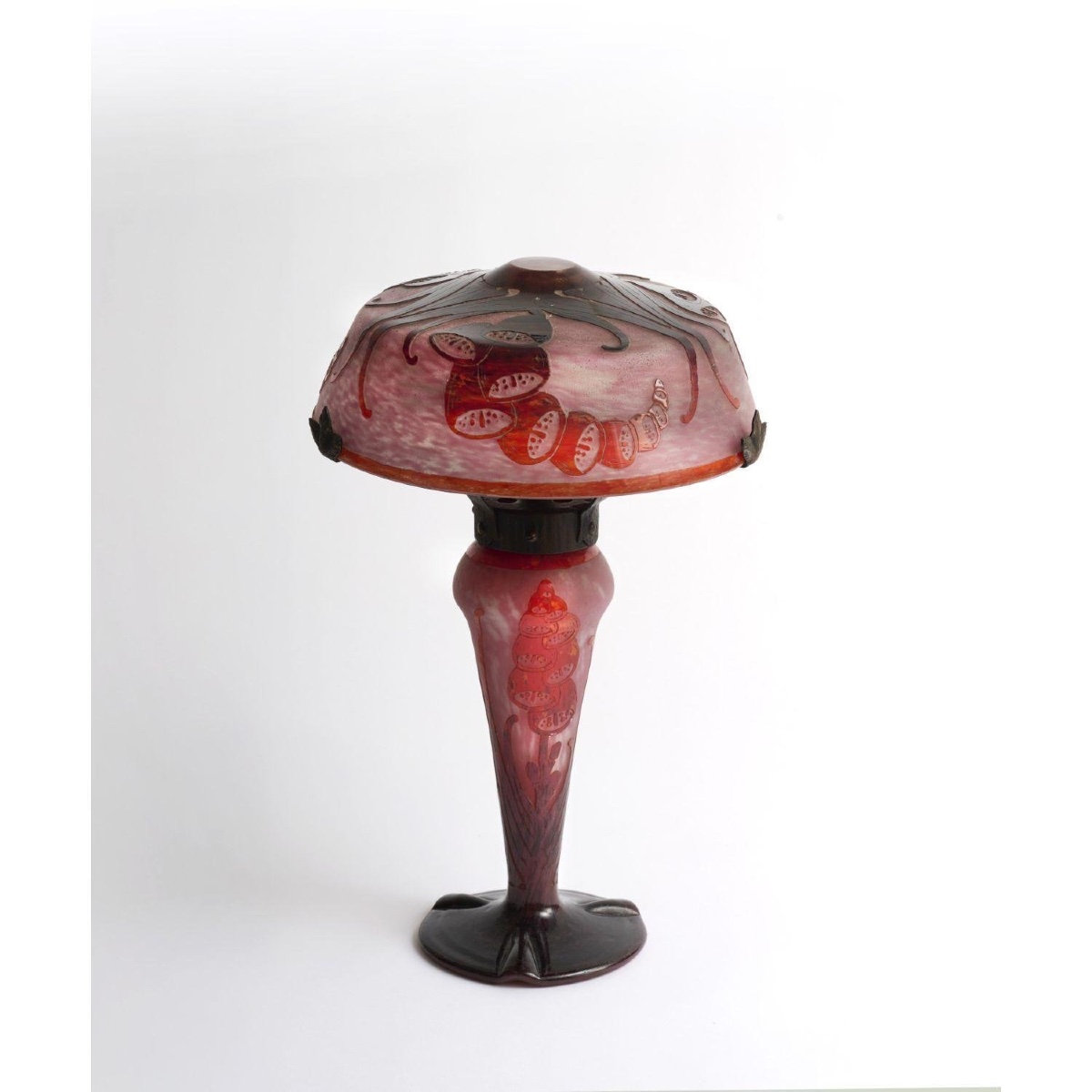 Le Verre Français / Charles Schneider - “digitale” Table Lamp - Art Deco, 1925-photo-3