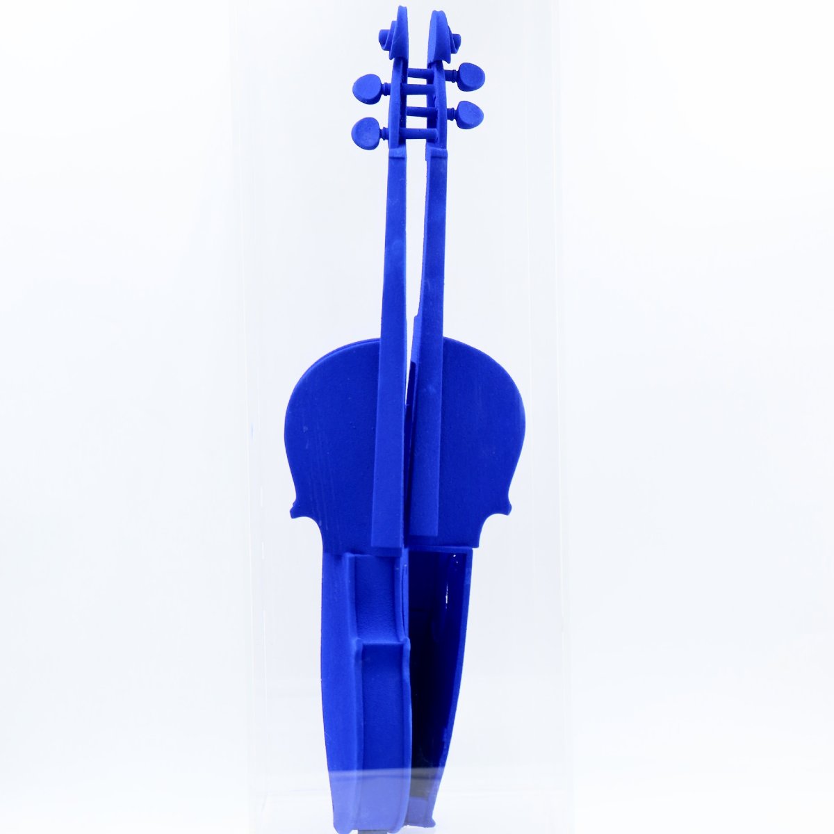 Arman – Homage To Yves Klein, 1993 – Ikb Violin Under Plexiglas – Hc 3/14-photo-4