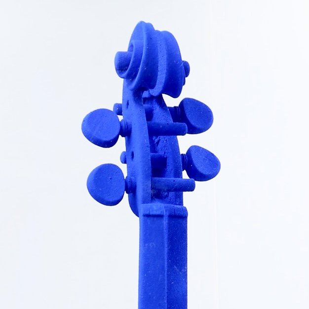 Arman – Homage To Yves Klein, 1993 – Ikb Violin Under Plexiglas – Hc 3/14-photo-5