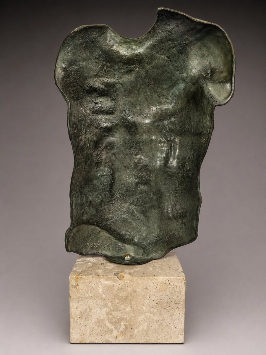 Igor Mitoraj (1944–2014) – Perseus – Patinated Bronze – 48 Cm-photo-3