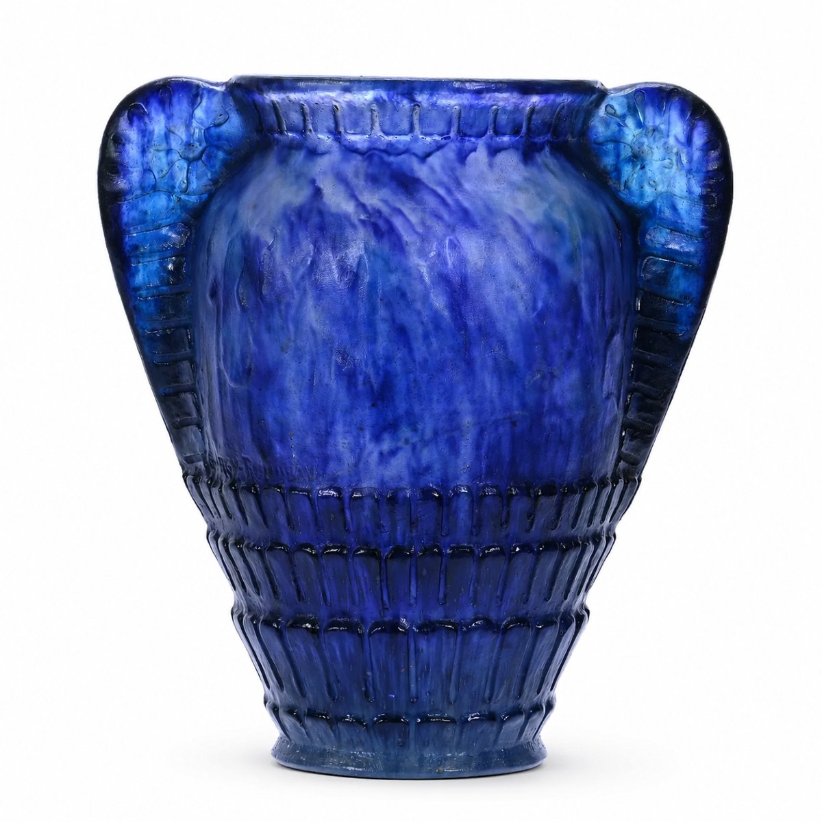 Gabriel Argy-rousseau – “fougères” Vase, Made Of Pâte De Verre, 1925
