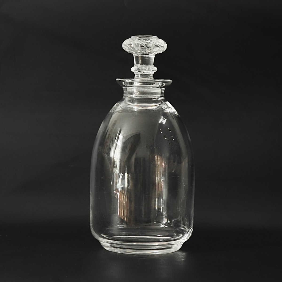 Lalique France - “saint-hubert” - Crystal Decanter And 5 Port/liqueur Glasses - Marc Lali-photo-3