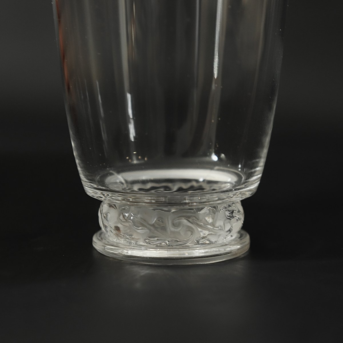 Lalique France - “saint-hubert” - Crystal Decanter And 5 Port/liqueur Glasses - Marc Lali-photo-4