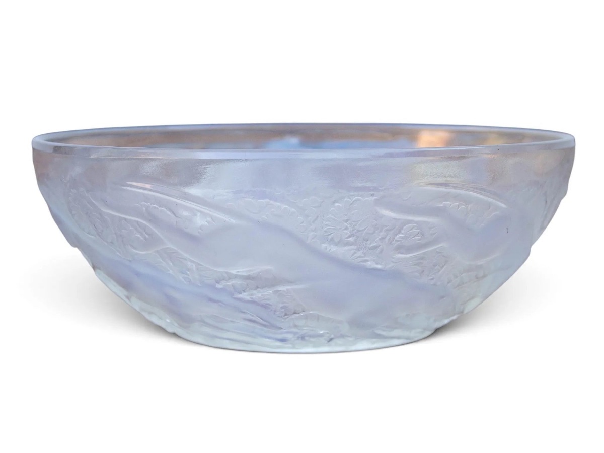 René Jules Lalique (1860–1945) “chiens No. 1” Bowl, Model No. 3214.-photo-2