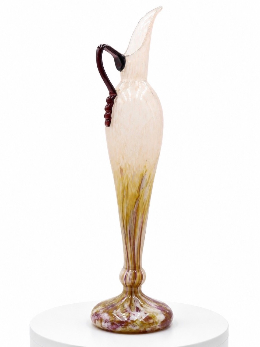 Charles Schneider (1881–1953) – Grande aiguière Art déco en verre – Vers 1922–1925-photo-2