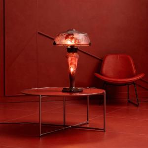 Le Verre Français / Charles Schneider - “digitale” Table Lamp - Art Deco, 1925
