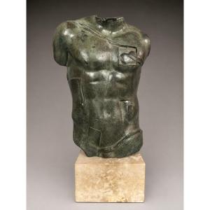 Igor Mitoraj (1944–2014) – Perseus – Patinated Bronze – 48 Cm