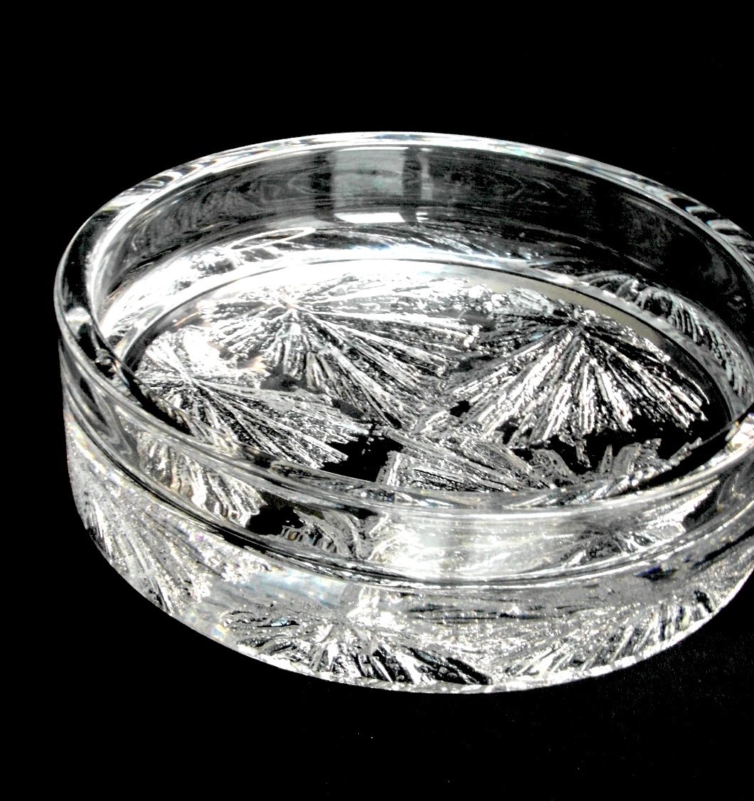 Jolie Très Grosse Coupe En Cristal, Modèle "cratère"par Daum, parfait, era Baccarat Lalique-photo-3
