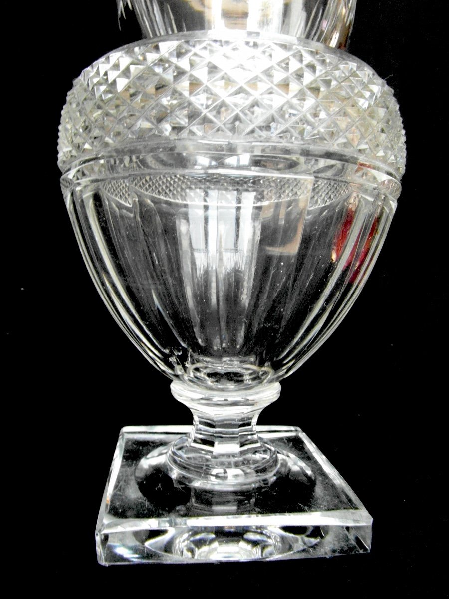 Pretty Baccarat Crystal Vase, Iconic "medici" Model, Perfect, Era Daum Galle-photo-4