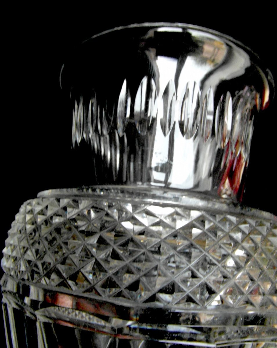 Pretty Baccarat Crystal Vase, Iconic "medici" Model, Perfect, Era Daum Galle-photo-2