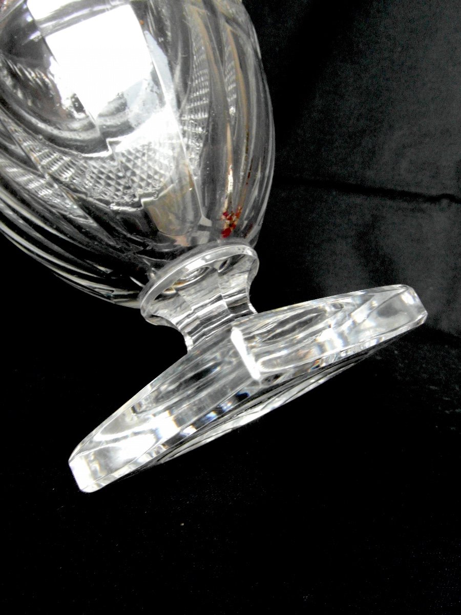 Pretty Baccarat Crystal Vase, Iconic "medici" Model, Perfect, Era Daum Galle-photo-3